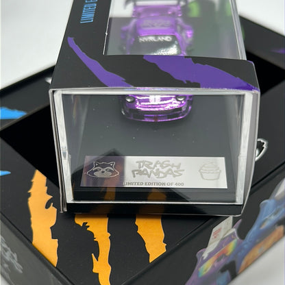 NVRLand Collectibles - Trash Pandas Release Car - Chrome Purple “Fast Eddie” Racer Porsche 911
