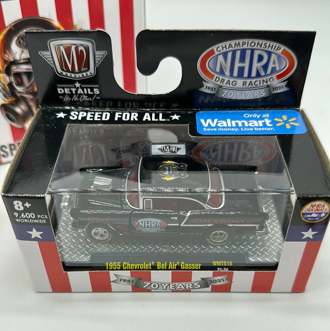 M2 Machines Acrylic Boxed Car Set - Walmart Exclusive 2021 NHRA Series - Complete Set of 6