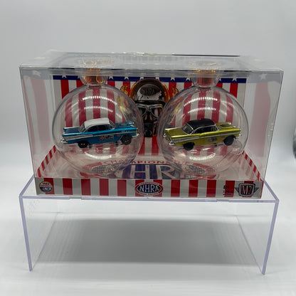 M2 Machines - 2022 Christmas Ornaments 2 Pack - 1957 Chevrolet Bel Air