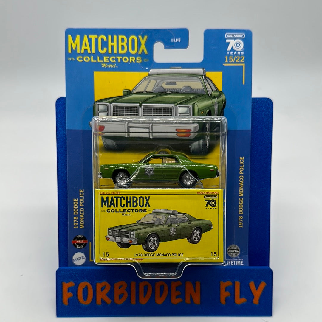 Matchbox Collectors 70 Years - #15/22 - 1978 Dodge Monaco Police - Green