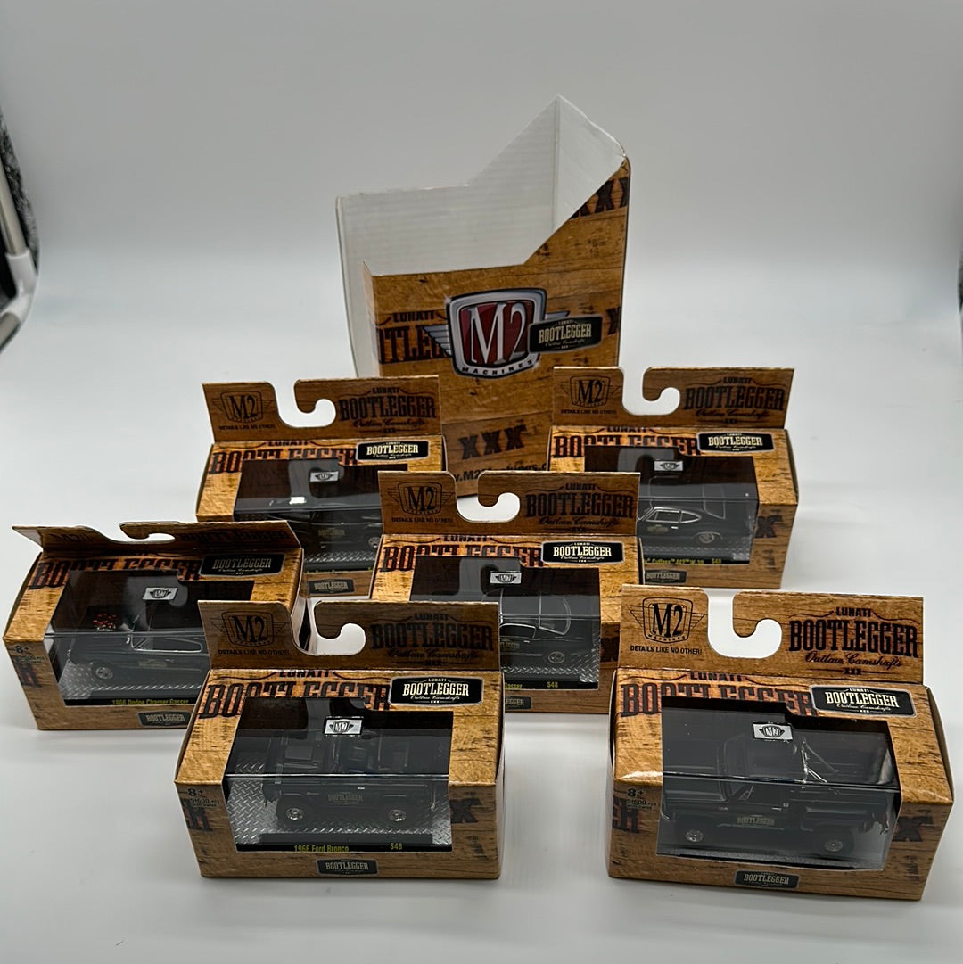 M2 Machines Acrylic Boxed Car Set - 2022 Lunati Bootlegger Series - Complete Set of 6