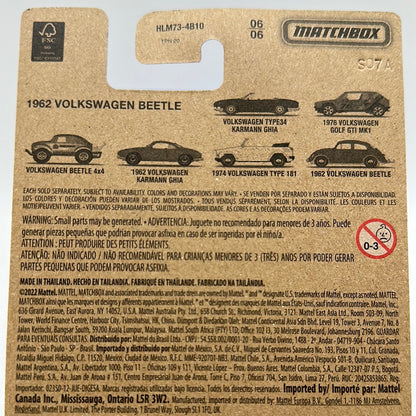 Matchbox - 2023  Matchbox 70 Years Volkswagen Series - Wal Mart Exclusive Complete Set of 6
