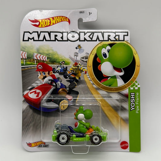 Hot Wheels Mario Kart - Character Kart - Yoshi and Pipe Frame