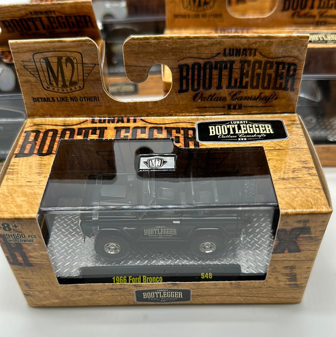 M2 Machines Acrylic Boxed Car Set - 2022 Lunati Bootlegger Series - Complete Set of 6