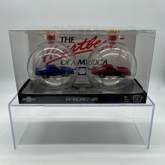 M2 Machines - 2022 Christmas Ornaments 2 Pack - 1985 Chevrolet Camaro Iroc-Z
