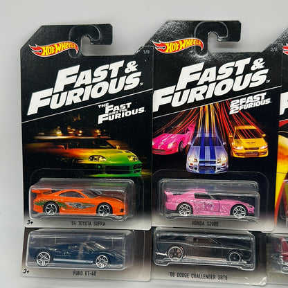 Hot Wheels - Walmart Exclusive - 2016 Fast & Furious Mainline Series Complete Set of 8