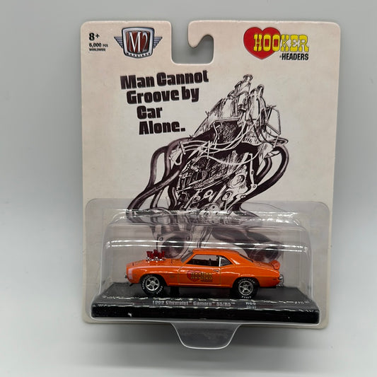 M2 Machines Auto Drivers - R69 - 1969 Chevrolet Camaro SS/RS - Hooker Headers - Orange