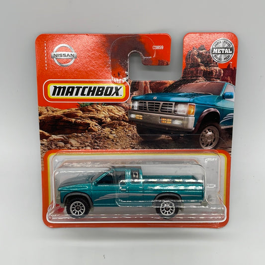 Matchbox - 2021 Mainline - International Short Card - ‘95 Nissan Hardbody D21 - Teal - # 38/100
