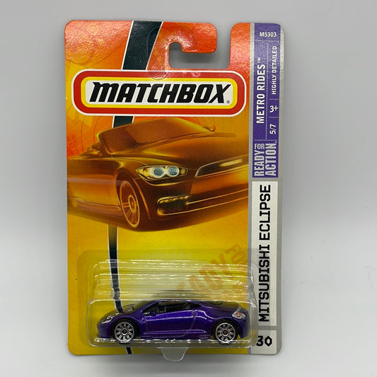 Matchbox - 2008 Mainline - Mitsubishi Eclipse - Purple - # 30/100