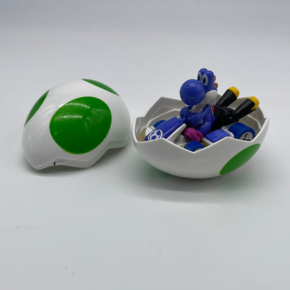 Hot Wheels Mario Kart - Yoshi Eggs - Blue Yoshi on Standard Kart