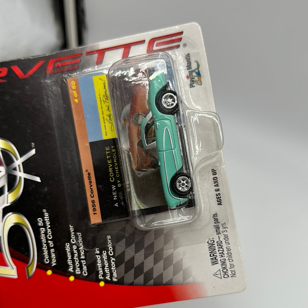 Johnny Lightning - Corvette Series - 1956 Corvette - Teal