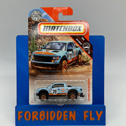 Matchbox Mainline - MBX Off-Road #9/20 - Gulf ‘10 Ford F-150 SVT Raptor