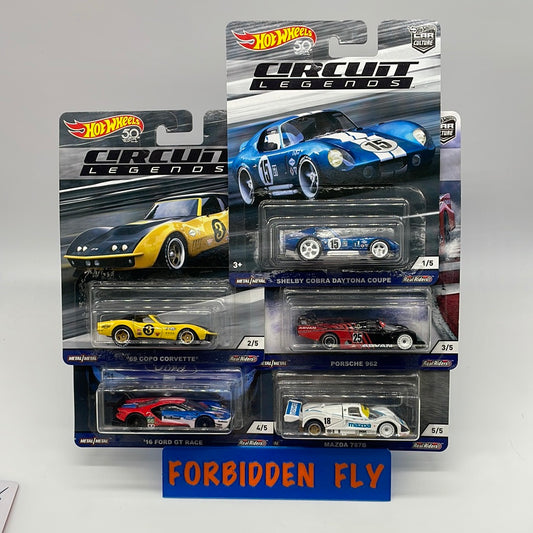 Hot Wheels Car Culture - Circuit Legends 2018 - Premium Set of 5