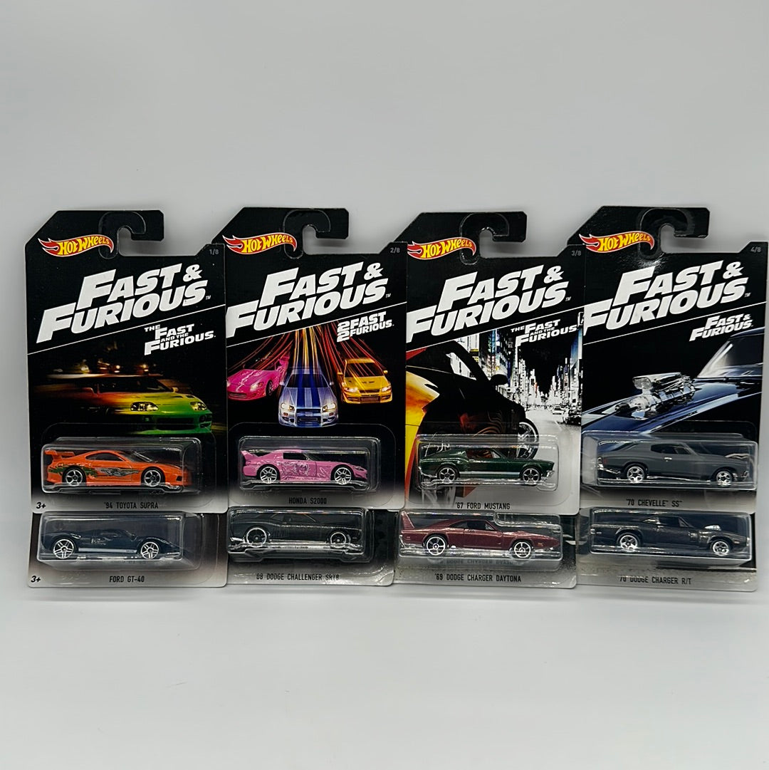 Hot Wheels - Walmart Exclusive - 2016 Fast & Furious Mainline Series Complete Set of 8