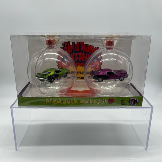 M2 Machines - 2022 Christmas Ornaments 2 Pack - Plymouth Barracuda