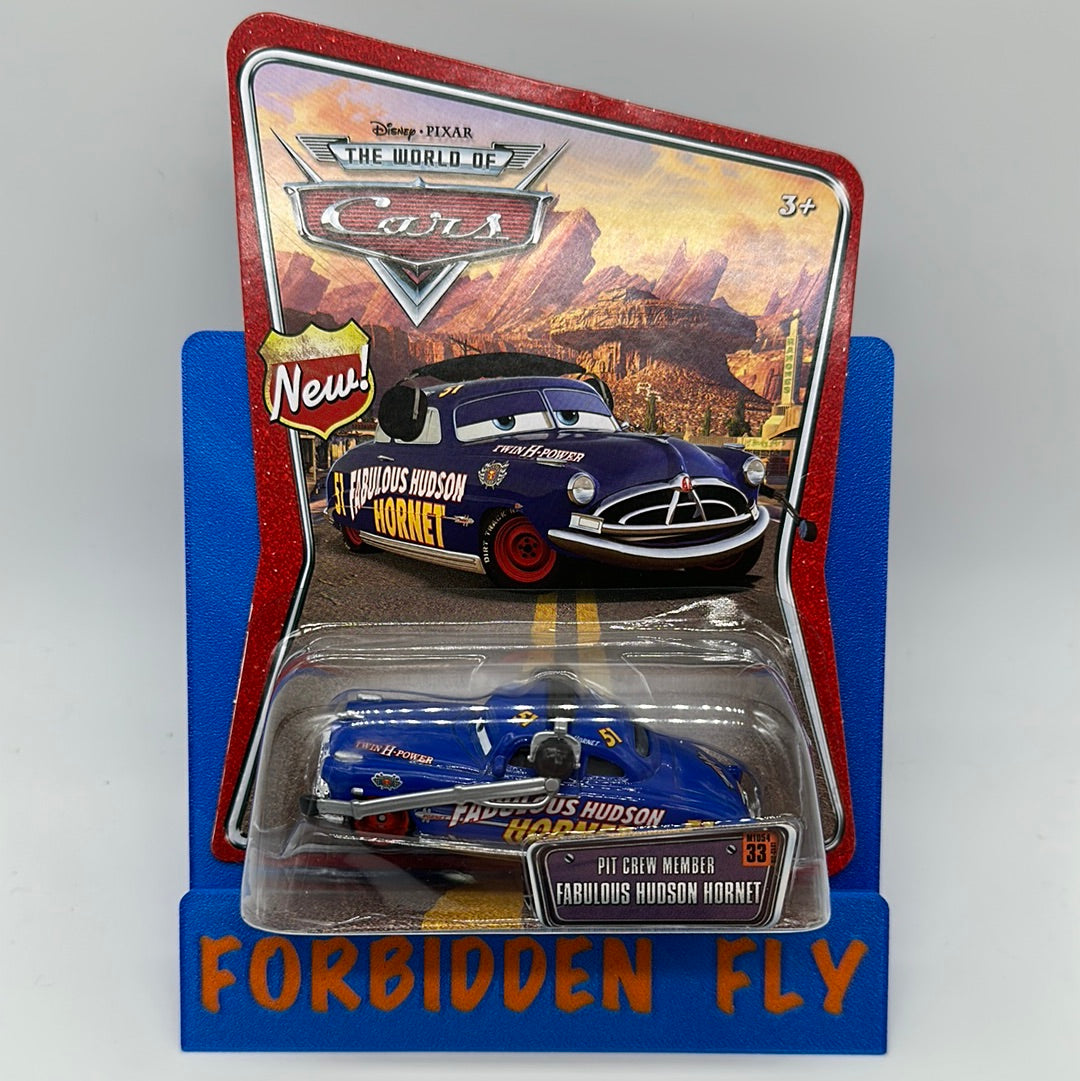 Disney Pixar Cars Movie - World of Cars - Pit Crew Member Fabulous Hudson Hornet (w/ Headset)