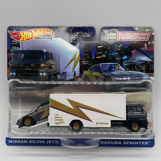 Hot Wheels Car Culture Team Transport - #52 - Nissan Silvia S13 & Sakura Sprinter