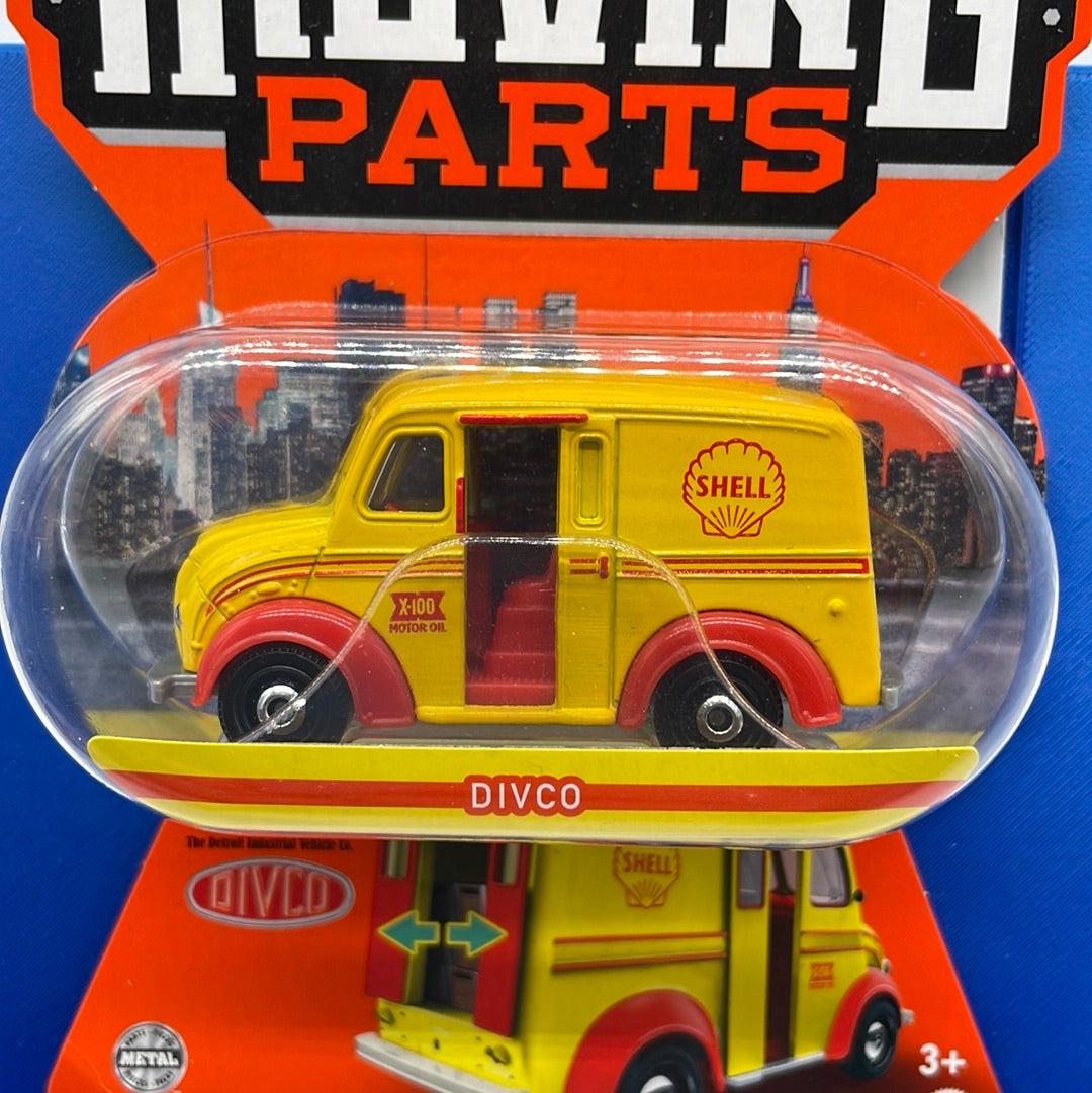 Matchbox Collectors Moving Parts Series - Shell Divco Truck - Yellow