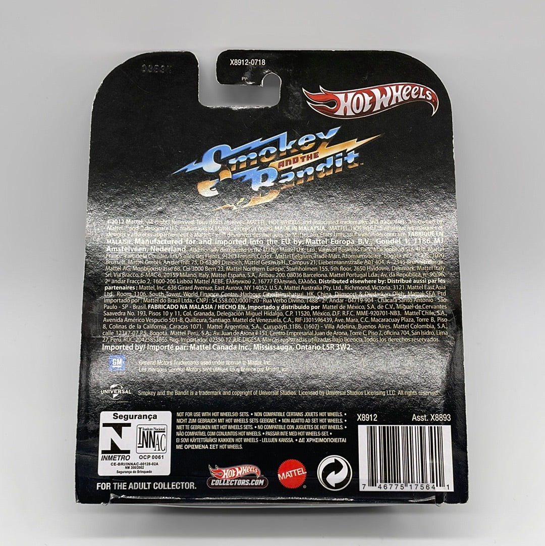Hot Wheels Retro Entertainment Premium - Smokey and the Bandit ‘77 Pontiac Firebird (Movie Reel Packaging)