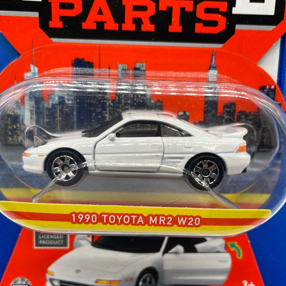 Matchbox Collectors Moving Parts Series -  1990 Toyota MR2 W20 - Lights Up Version - White