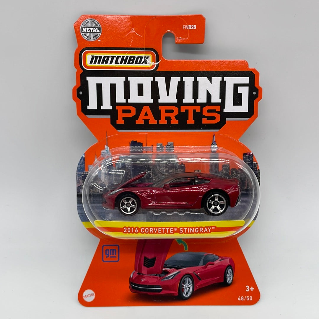 Matchbox Collectors Moving Parts Series - 2016 Corvette Stingray - Red