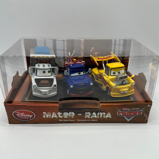 Disney Pixar Cars Movie - Disney Store Parks Exclusive - Mater-Rama Diecast (Three) 3 Pack - Taco Mater, Ivan, Drag Mater