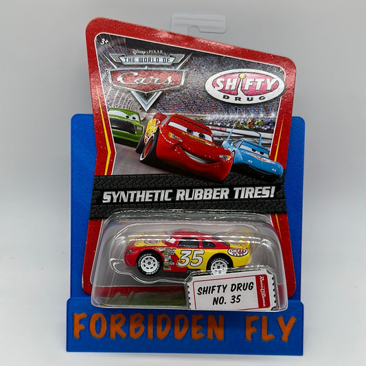 Disney Pixar Cars Movie - World of Cars - Piston Cup Racer w/ Synthetic Rubber Tires #35 Shifty Drug
