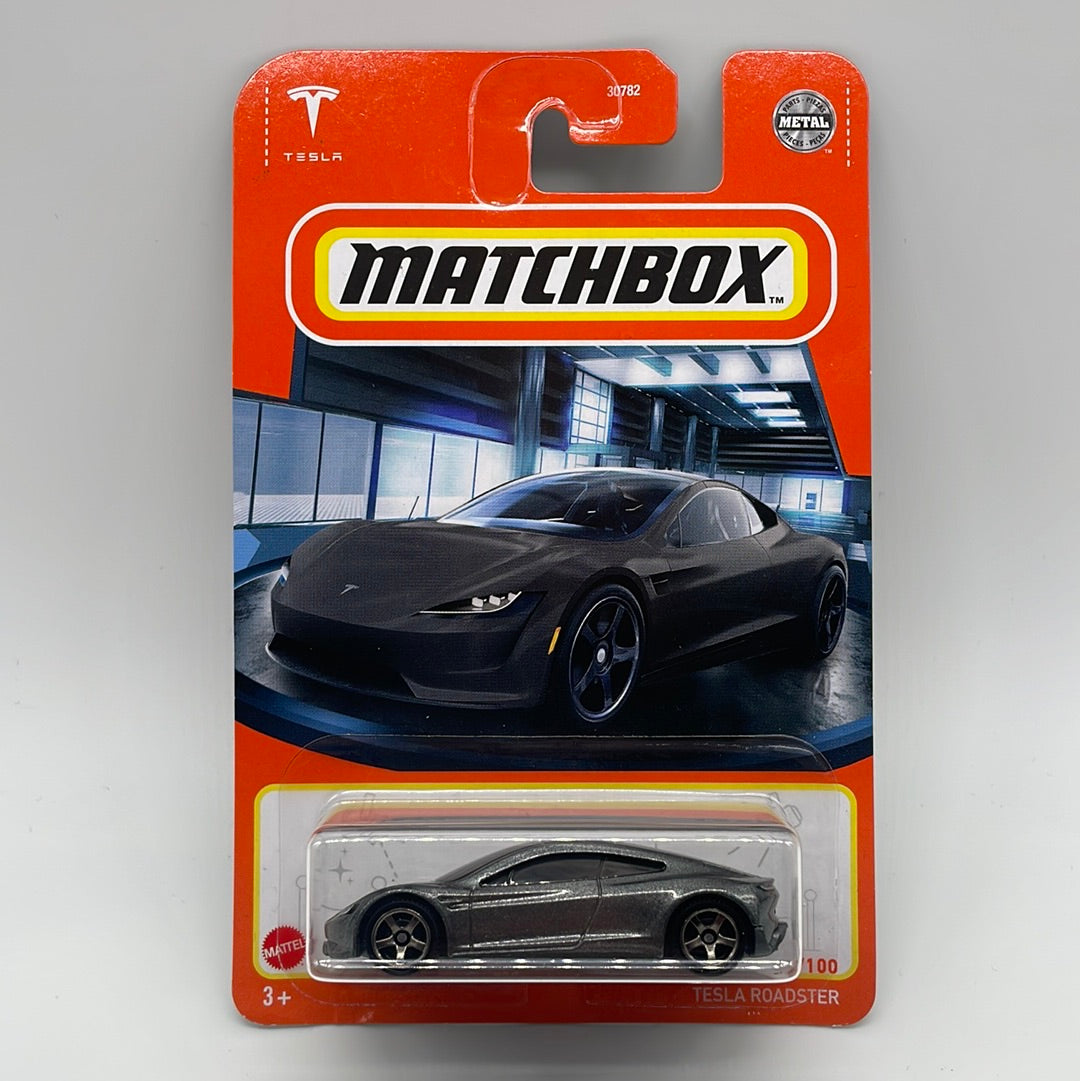 Matchbox - 2022 Mainline #75/100 - Tesla Roadster - Gray