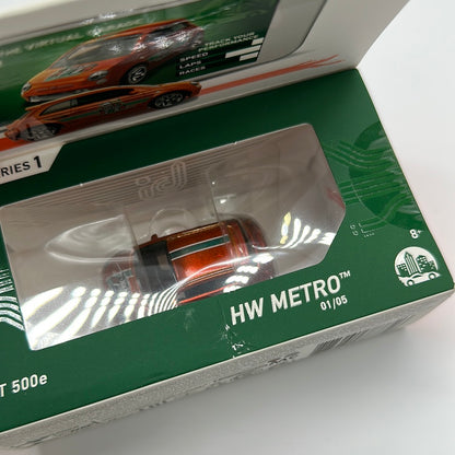 Hot Wheels Boxed Series 1 ID Car - HW Metro - Fiat 500e