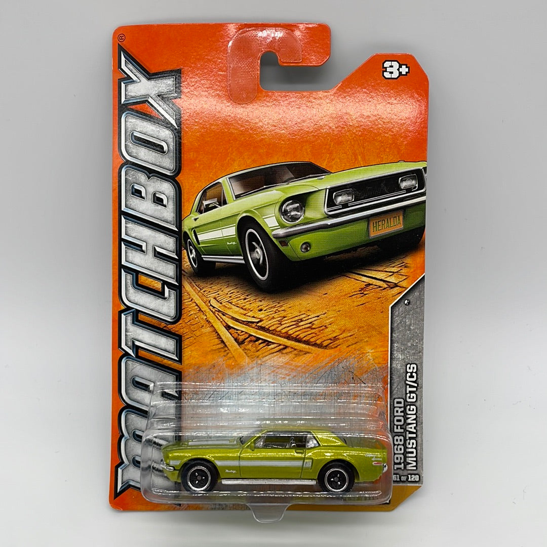 Matchbox - 2012 Mainline - 1968 Ford Mustang GT/CS - Green - # 61/120