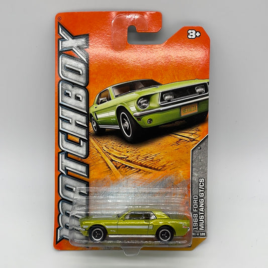 Matchbox - 2012 Mainline - 1968 Ford Mustang GT/CS - Green - # 61/120