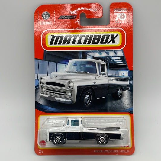 Matchbox - 2023 Mainline - Dodge Sweptside Pickup - Black - # 14/100
