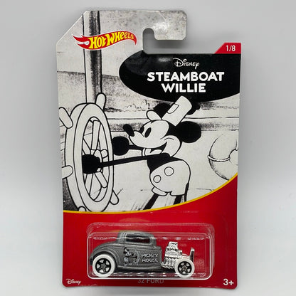Hot Wheels 2018 Wal Mart Exclusive Disney Series - ‘32 Ford - Mickey Mouse - Steamboat Willie - # 1/8