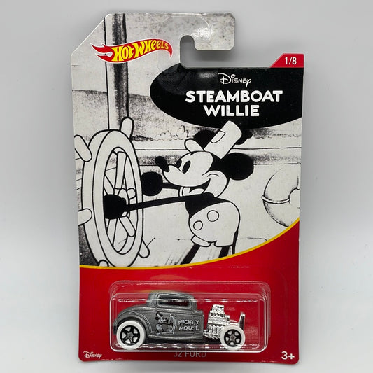 Hot Wheels 2018 Wal Mart Exclusive Disney Series - ‘32 Ford - Mickey Mouse - Steamboat Willie - # 1/8