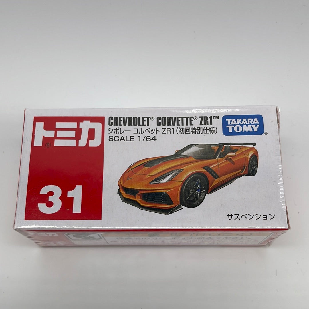 Tomica (Takara Tomy) - Standard - #31 - Chevrolet Corvette ZR1 - Orange