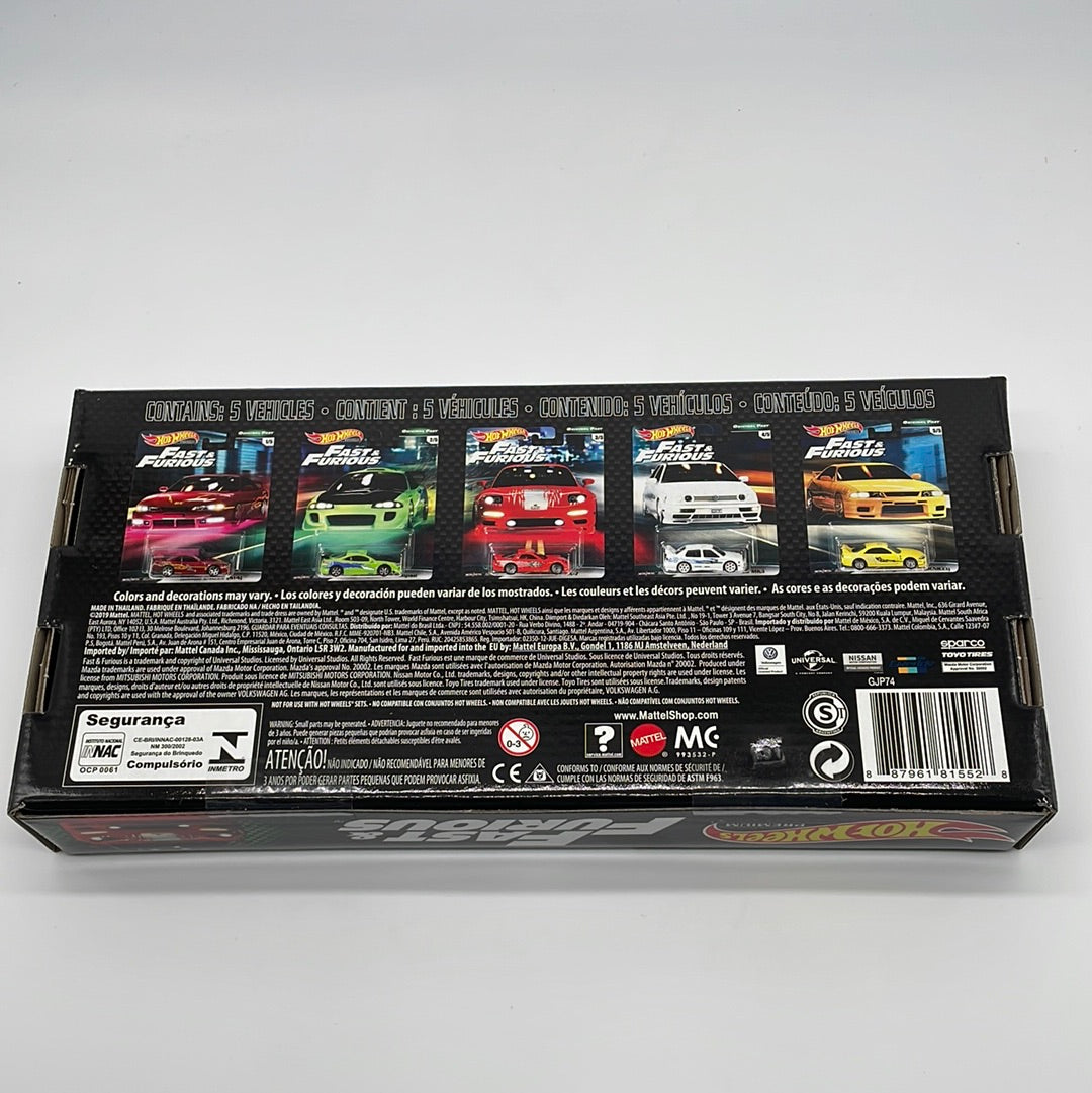 Hot Wheels Premium - Fast & Furious - Original Fast Series - Limited Edition Boxed Set of 5