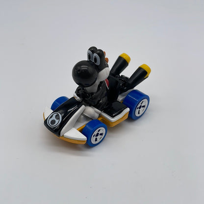 Hot Wheels Mario Kart - Yoshi Eggs - Black Yoshi on Standard Kart