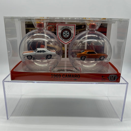 M2 Machines - 2022 Christmas Ornaments 2 Pack - 1969 Chevrolet Camaro