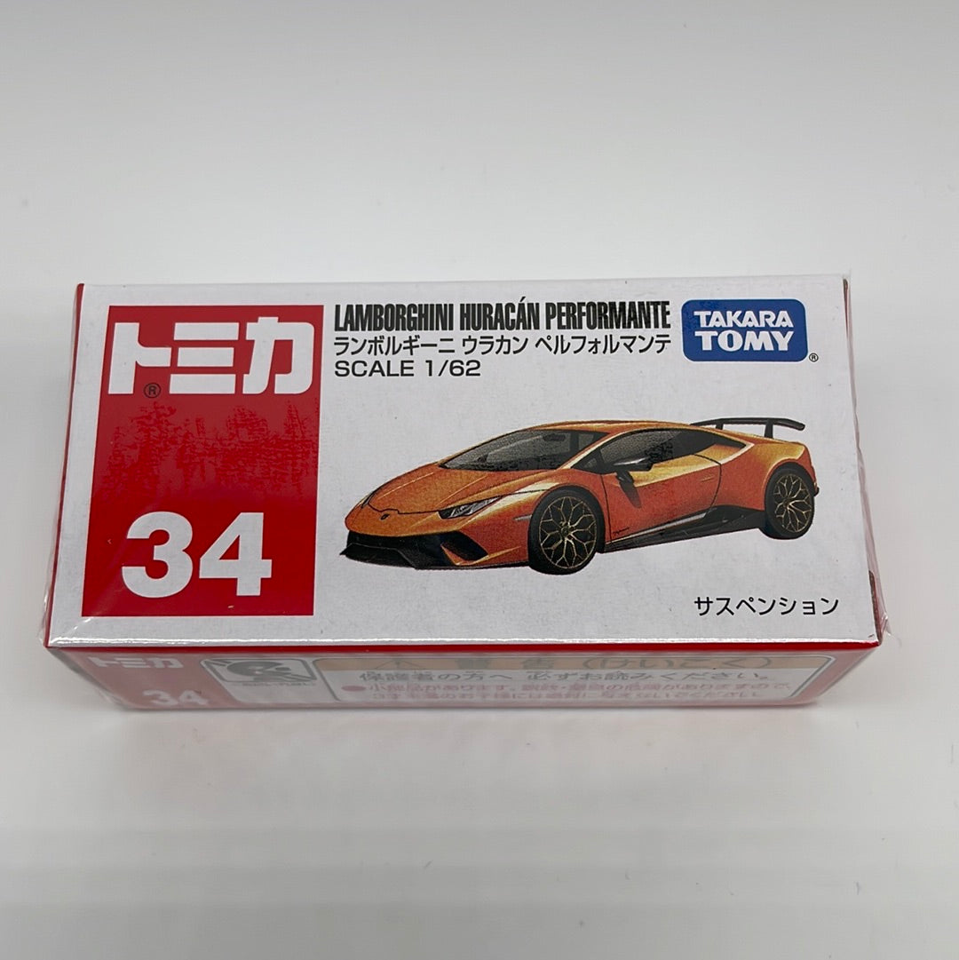 Tomica (Takara Tomy) - Standard - #34 - Lamborghini Huracan Performante - Orange