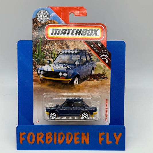 Matchbox Mainline - MBX Off-Road #13/20 - Blue ‘70 Datsun 510 Rally