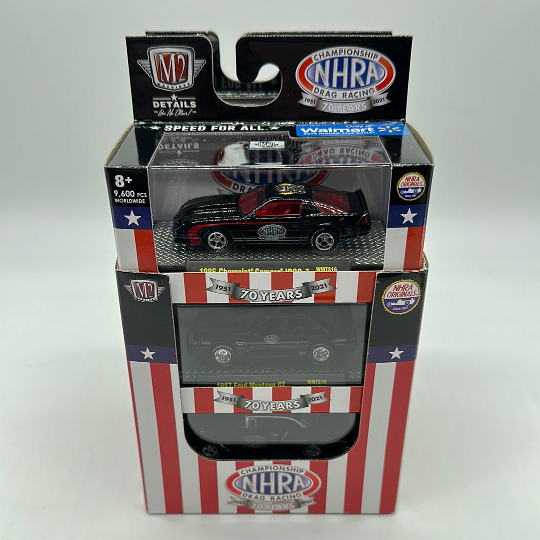 M2 Machines Acrylic Boxed Car Set - Walmart Exclusive 2021 NHRA Series - Complete Set of 6