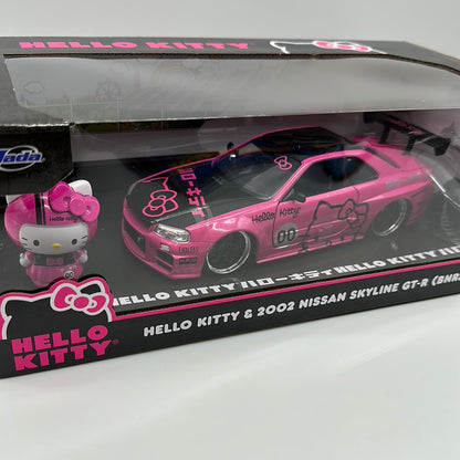 Jada 1:24 Scale - Hello Kitty & 2002 Nissan GT-R (BNR34)