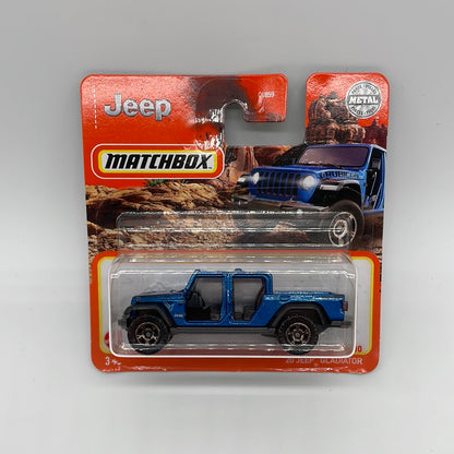 Matchbox - 2021 Mainline - International Short Card - ‘20 Jeep Gladiator - Blue - # 36/100