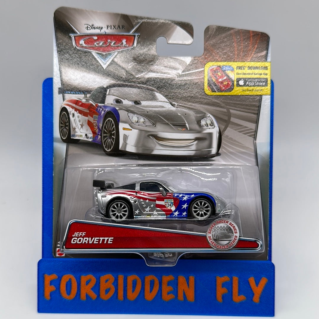 Disney Pixar Cars Movie - 2015 Silver Racer Series - Jeff Gorvette