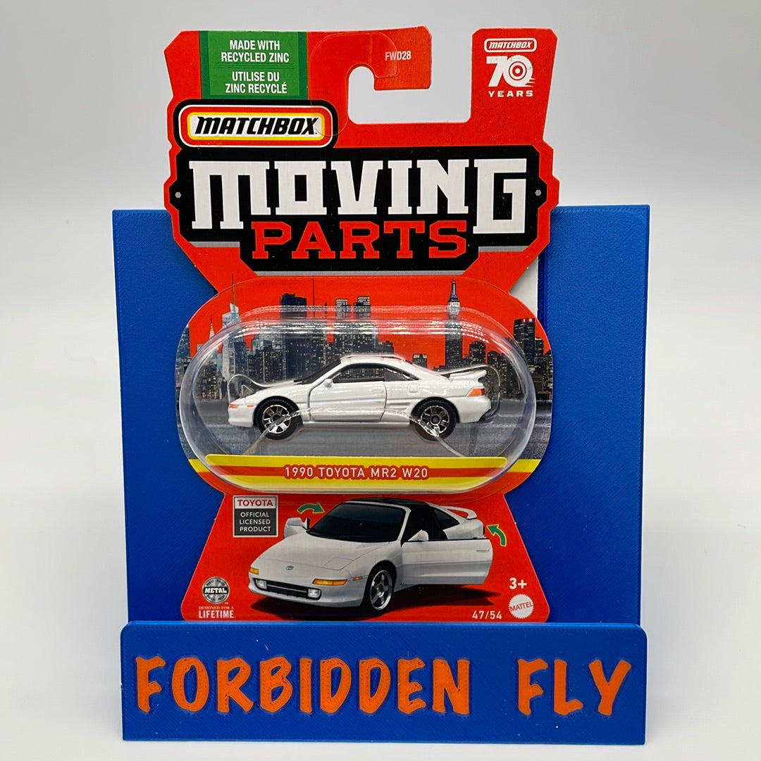 Matchbox Collectors Moving Parts Series -  1990 Toyota MR2 W20 - Lights Up Version - White