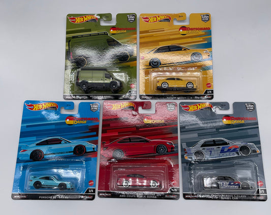 Hot Wheels Car Culture - Deutschland Design Premium Set Of 5