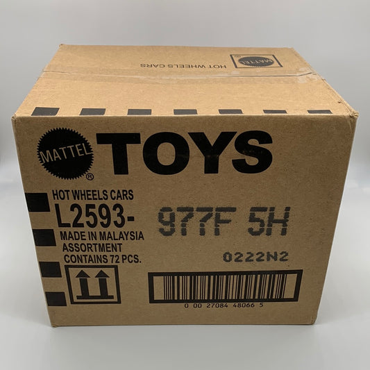 Hot Wheels - Factory Sealed US Carded Mainline Case of 72 - 2022 F Case