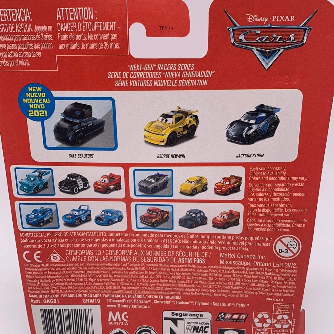 Disney Pixar Cars Movie - Metal Mini Racers 3 Pack - “Next-Gen” Racers 2021 Series