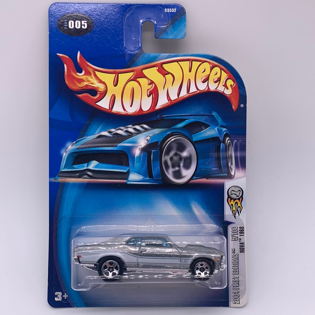 Hot Wheels 2004 First Edition Zamac Toys R Us Exclusive - Nova 1968