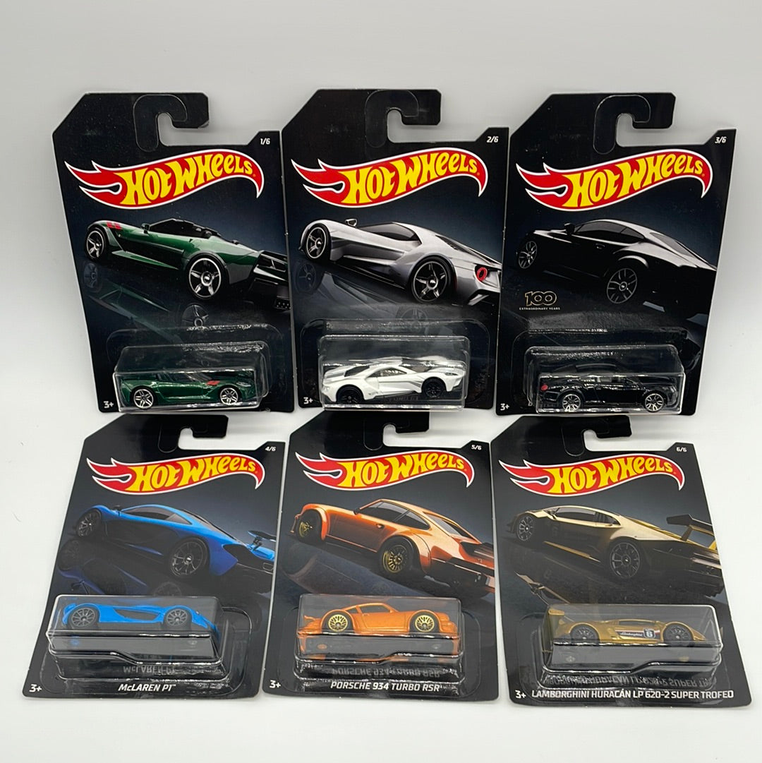 Hot Wheels - 2020 Exotics / Supercars Series - Walmart Exclusive Complete Set of 6